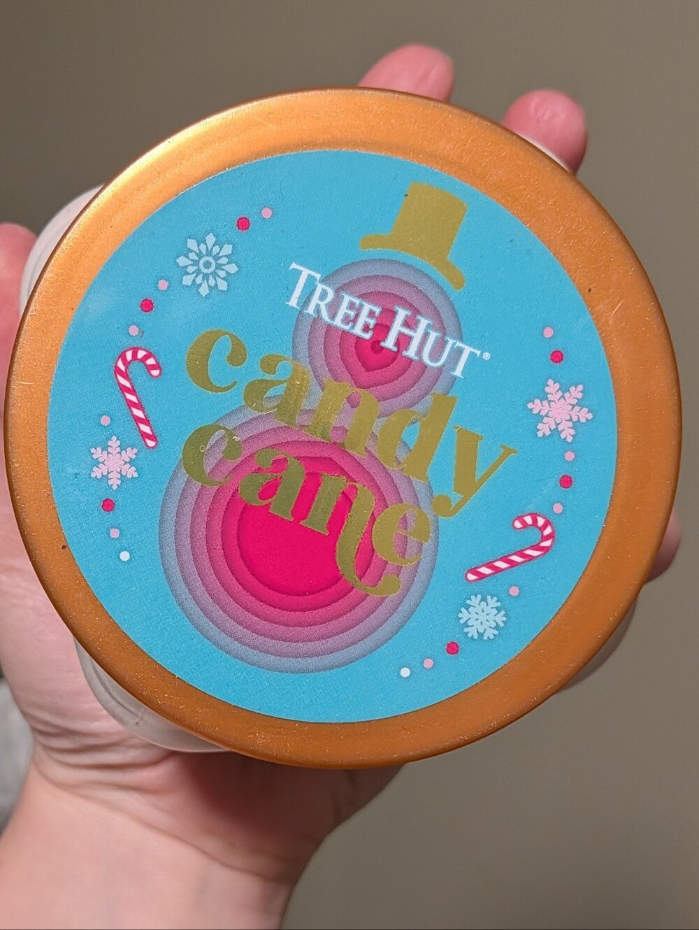 Tree Hut Candy Cane Body Scrub - Pink & Turquoise